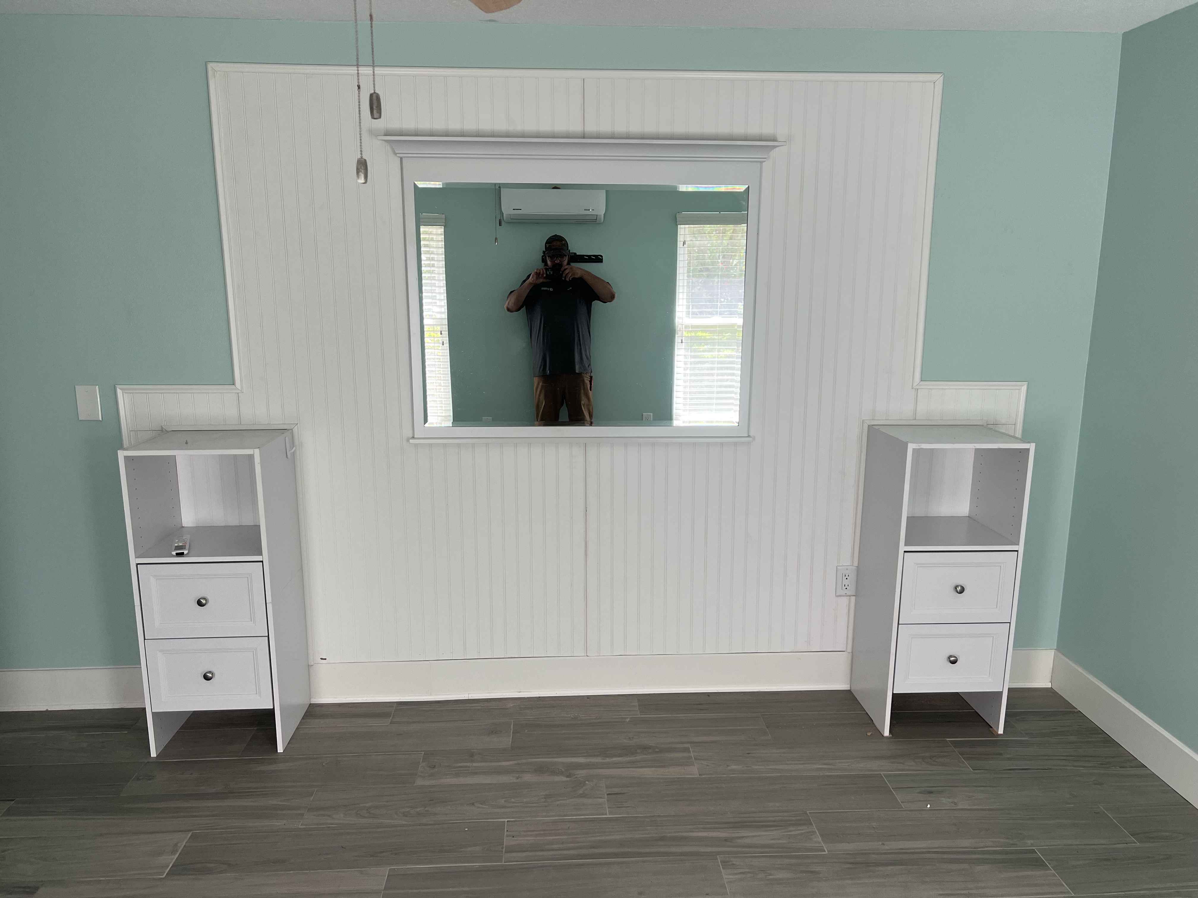 Completed flooring work